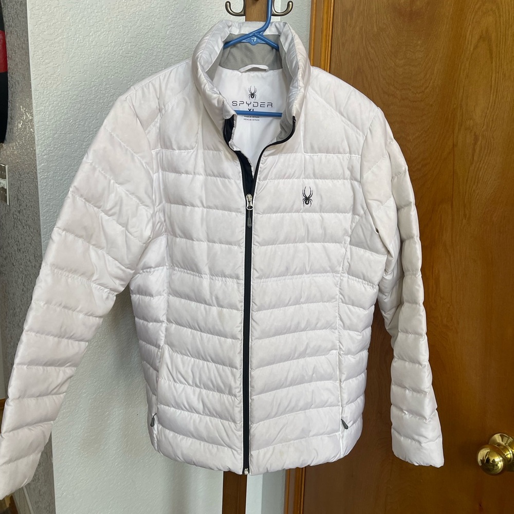 Spyder Light Cream Puffer Jacket
